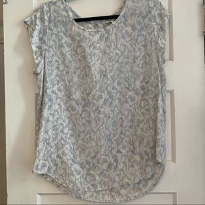 Silk Joie Rancher in pale blue print